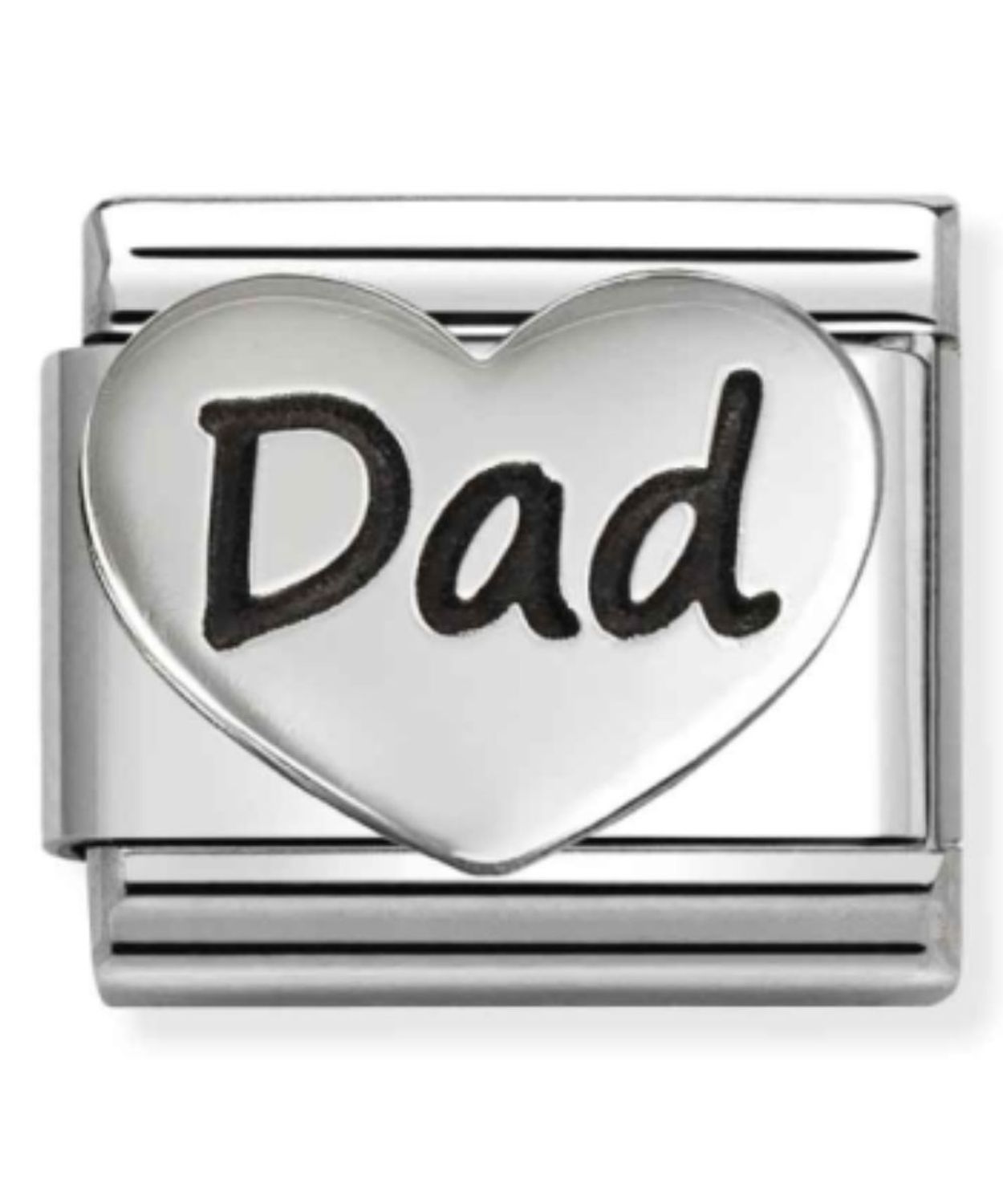 Charms Nomination Composable Silver serce z napisem tata 33011424.jpg